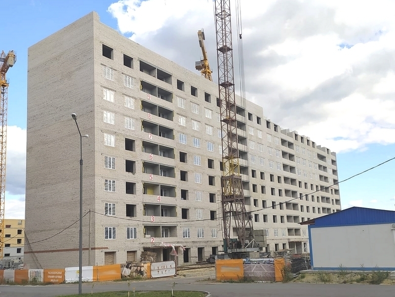Ход строительства Жилой комплекс Семейный, Пенза, строение 10